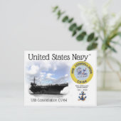 USS星座CV-64航空機はがき ポストカード (スタンド正面)