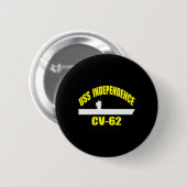 Uss独立型Cv-62空母Da 缶バッジ (正面&裏面)