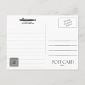 USS脱穀機SSN-593サブマリンポストカード ポストカード (裏面)