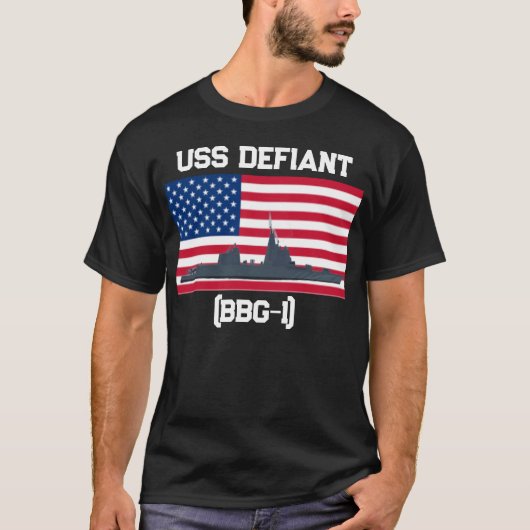 USS ディファイアント (BBG-1) Tシャツ (正面)