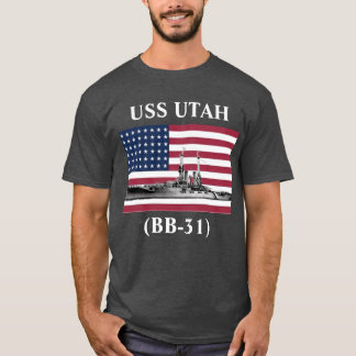 USS ユタ (BB-31) Tシャツ