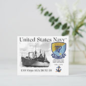 USS《星座》乙女座AKA-20/AE-30 – はがき (スタンド正面)