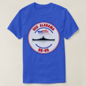 USS Alabama BB60 Tシャツ (デザイン正面)
