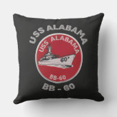 USS Alabama (BB-60) クッション (裏面)