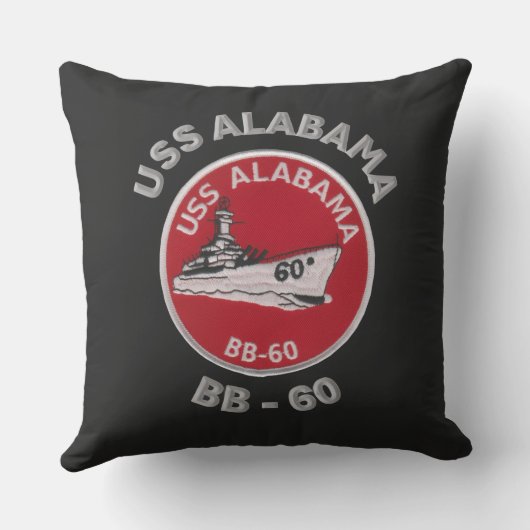 USS Alabama (BB-60) クッション (裏面)