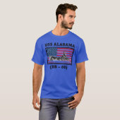 USS Alabama (BB-60) Tシャツ (正面フル)