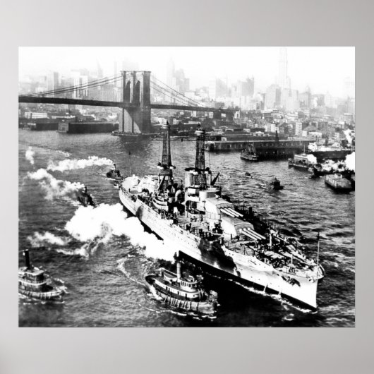 USS Arizona at New York ポスター (正面)