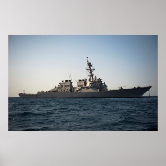 USS Arleigh Burke (DDG 51) ポスター (正面)