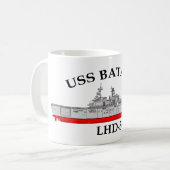USS BATAAN、LHD5、両生類突撃船 コーヒーマグカップ (正面左)