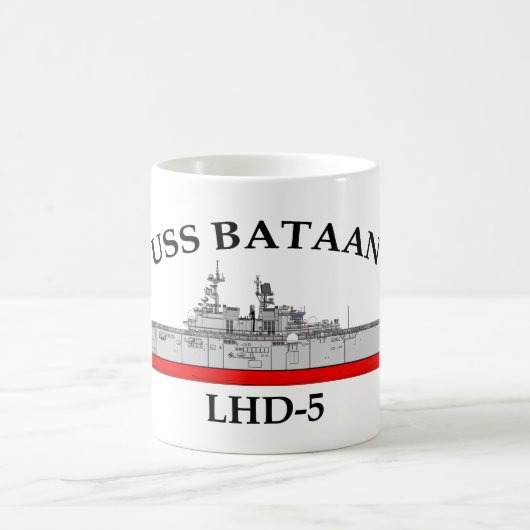 USS BATAAN、LHD5、両生類突撃船 コーヒーマグカップ (中央)