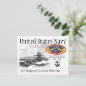 USS BENJAMIN FRANKLIN SSBN-640 SUB. – ポストカード (スタンド正面)