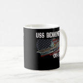 USS Bennington CVS-20航空機キャリア退役軍人Da コーヒーマグカップ (正面右)