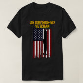 USS Bonefish SS582潜水艦退役軍人日父 Tシャツ (デザイン正面)