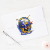 USS Bonhomme Richard LHD-6リビングクレスト ラウンドシール (封筒)