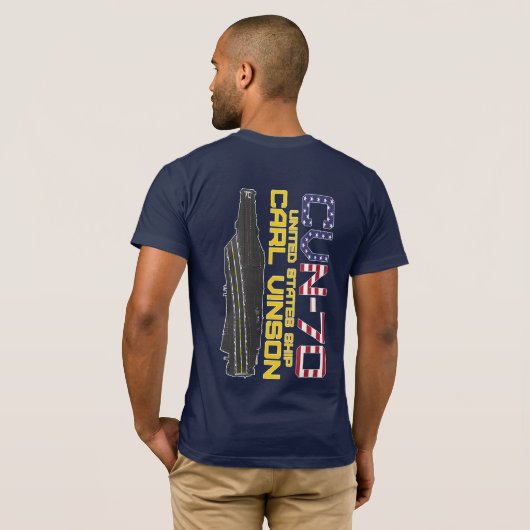 USS CARL VINSON CVN-70 Tシャツ (裏面フル)
