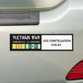 USS CONSTELLATIONベトナム戦争の退役軍人 バンパーステッカー (車上)