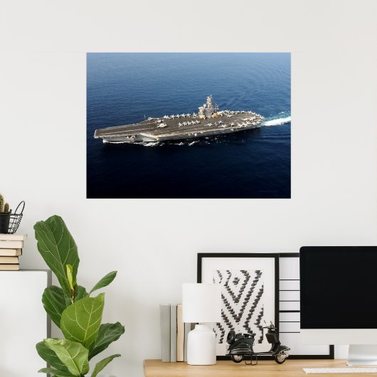 USS Dwight D. Eisenhower ポスター (ホームオフィス)