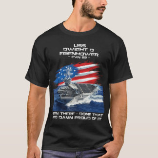 USS Dwight D Eisenhower CVN 69航空母艦Ve Tシャツ