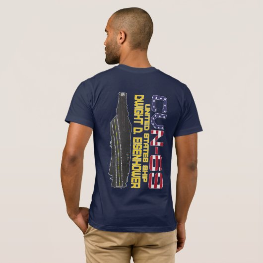 USS DWIGHT D. EISENHOWER CVN-69 Tシャツ (裏面フル)