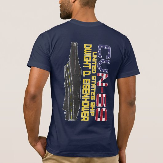 USS DWIGHT D. EISENHOWER CVN-69 Tシャツ (裏面)