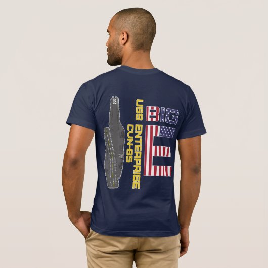 USS ENTERPRISE CVN-65ビッグE Tシャツ (裏面フル)