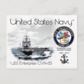 USS ENTERPRISE CVN-65 – ポストカード (正面)
