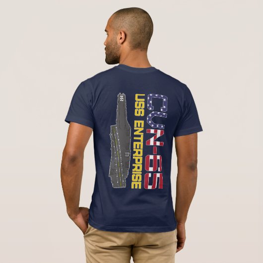 USS ENTERPRISE CVN-65 Tシャツ (裏面フル)