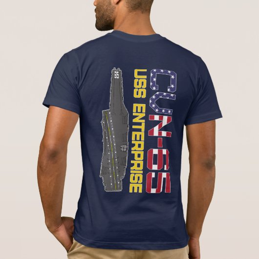 USS ENTERPRISE CVN-65 Tシャツ (裏面)