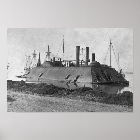 USS Essex Ironclad - Baton Rouge - 1862 ポスター (正面)