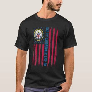 USS Ft Lauderdale LPD-28水陸両用輸送波止場 Tシャツ