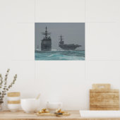 USS George H.W. Bush (CVN 77) Poster ポスター (キッチン)