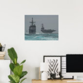 USS George H.W. Bush (CVN 77) Poster ポスター (ホームオフィス)