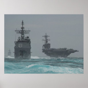 USS George H.W. Bush (CVN 77) Poster ポスター