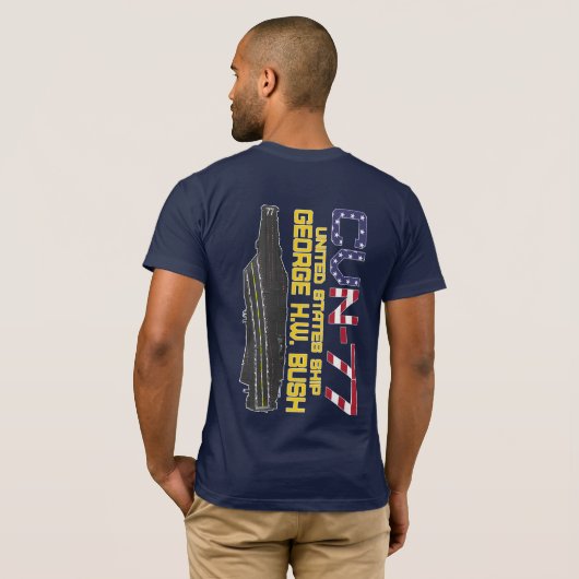 USS GEORGE H.W. BUSH Tシャツ (裏面フル)