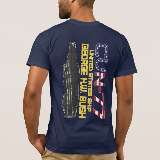 USS GEORGE H.W. BUSH Tシャツ (裏面)