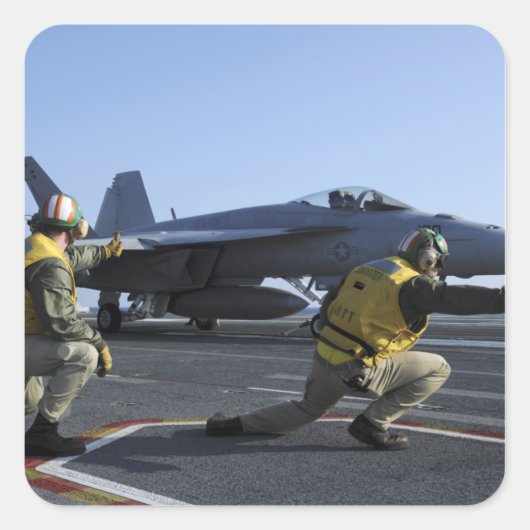 USS George HWブッシュに搭乗 スクエアシール (正面)