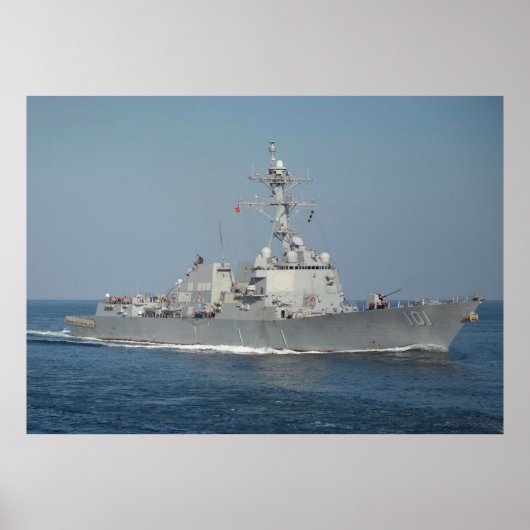 USS Gridley (DDG 101) ポスター (正面)