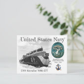 USS GROWLER SSG-577潜水艦 – ポストカード (スタンド正面)