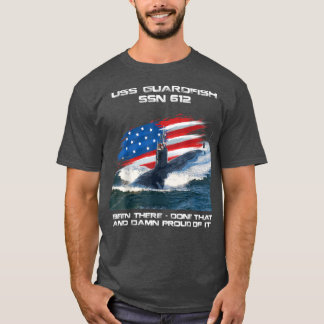 USS Guardfish SSN612 American Flag Submarine Veter Tシャツ