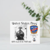 USS GUARDFISH SSN-612ポストカード ポストカード (スタンド正面)