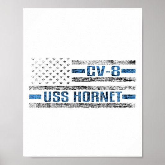 Uss Hornet Wwii航空母艦Cv-8米軍 ポスター (正面)
