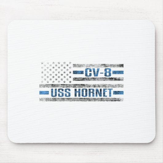 Uss Hornet Wwii航空母艦Cv-8米軍 マウスパッド (正面)