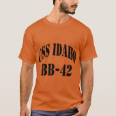 USS IDAHO BB42 SHIPS STORE Tシャツ (正面)