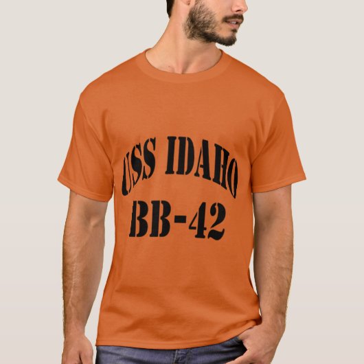USS IDAHO BB42 SHIPS STORE Tシャツ (正面)