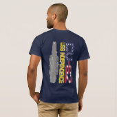 USS INDEPENDENCE CV-62 Tシャツ (裏面フル)