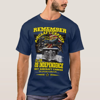 USS Independence CVL22航空機キャリアを記憶 Tシャツ
