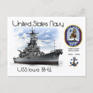 USS IOWA BB-61戦艦 – はがき