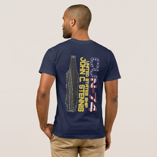 USS JOHN C. STENNIS CVN-74 Tシャツ (裏面フル)