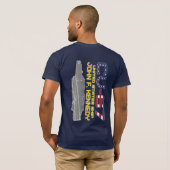 USS JOHN F. KENNEDY CV-67 Tシャツ (裏面フル)