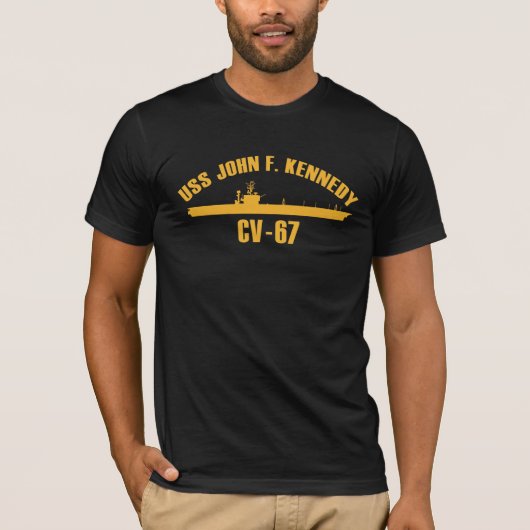 USS John F Kennedy CV-67 Tシャツ (正面)